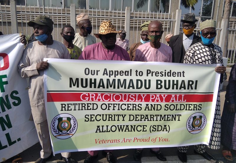 Military Pensioners, Families Protest Non-payment of Arrears