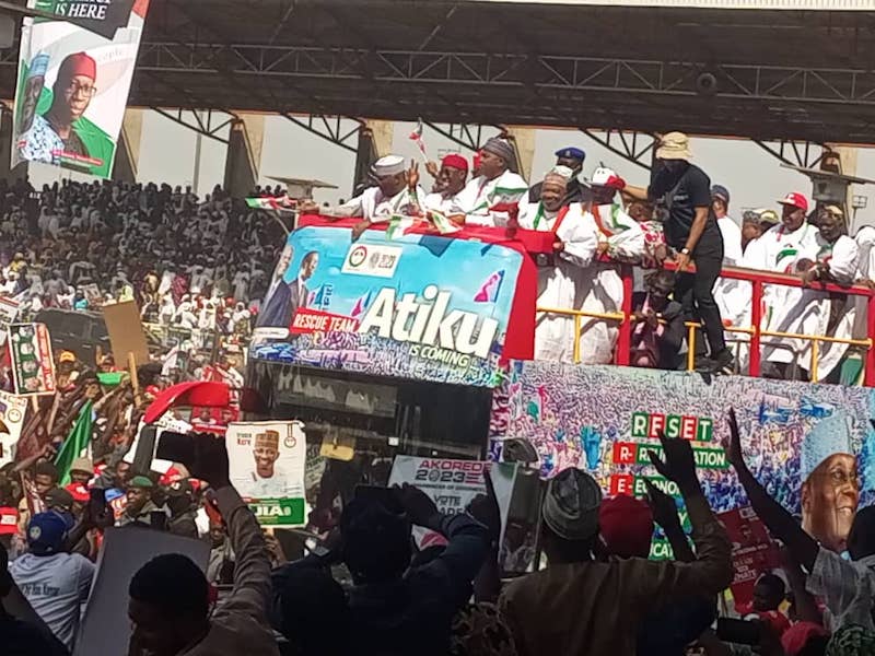 At Kwara Rally, Atiku Laments APC’s Misrule, Pledges to Revive Kainji Dam
